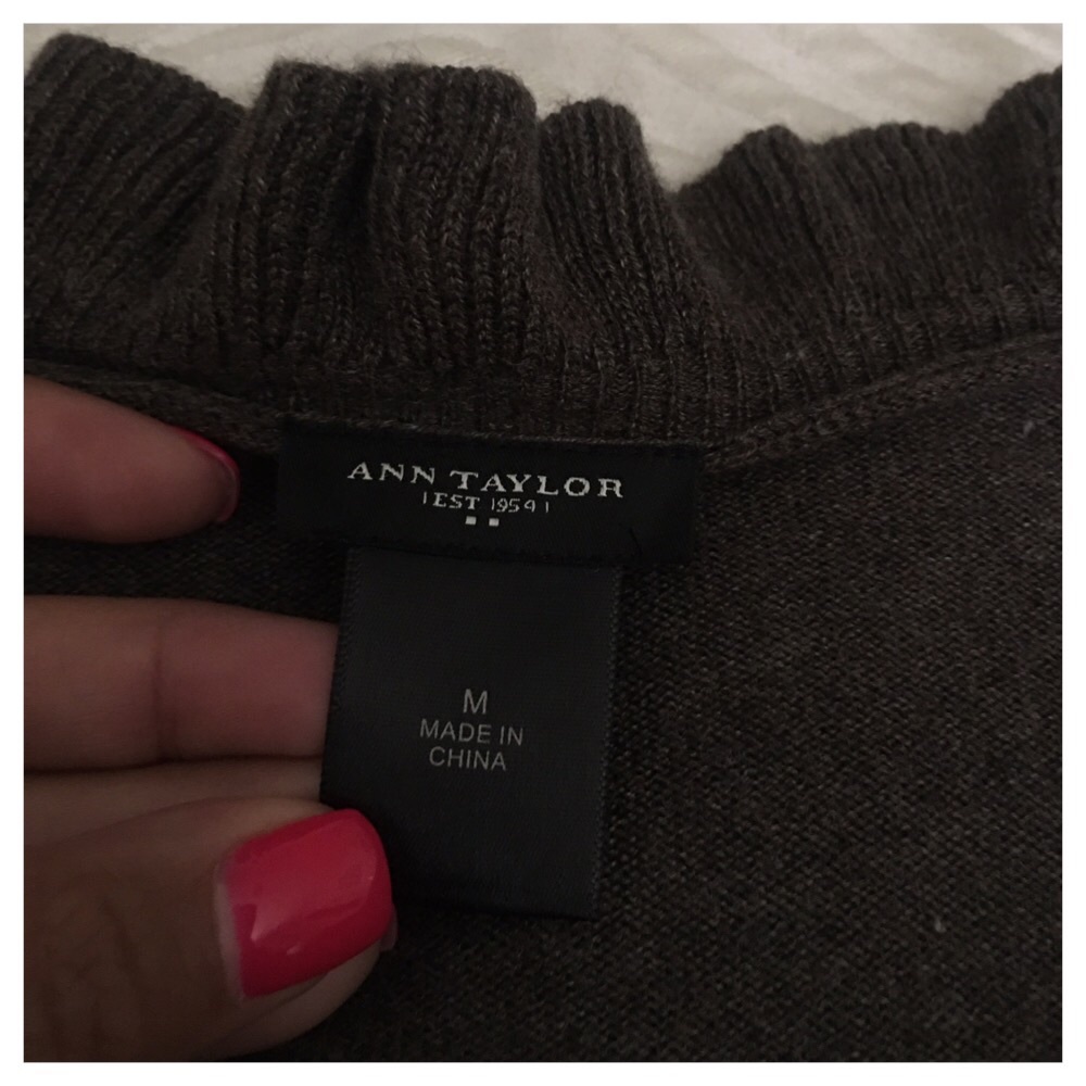 Ann Taylor Ruffle Trim Cardigan - Picture 6 of 9